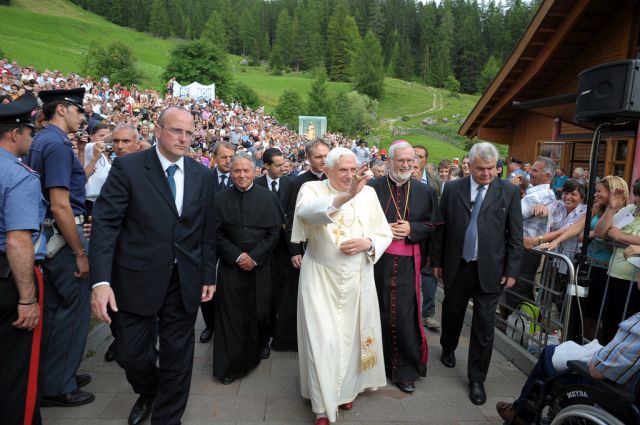 Immagine: La visita del Papa ad Oies