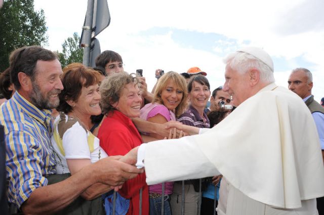 Immagine: La visita del Papa ad Oies